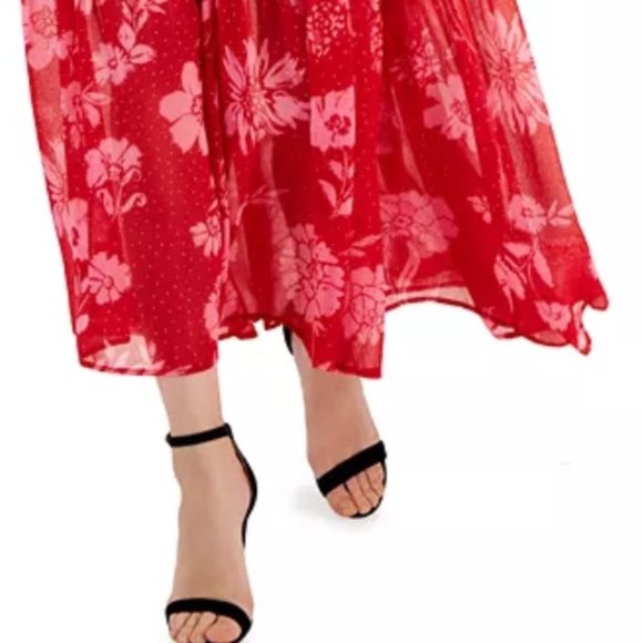 NWT Women's Beaded Floral Print Maxi Dress, Created for Macy's XL - Picture 3 of 3